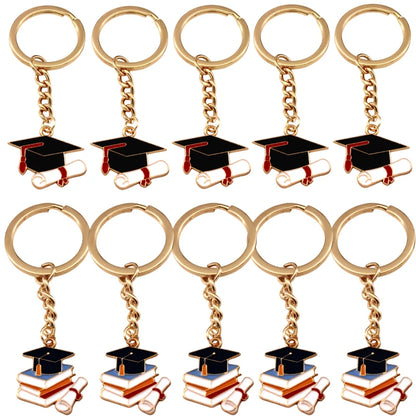 10pcs Class of 2025 Graduation Keychains, Party Favors and Gifts for Him and Her