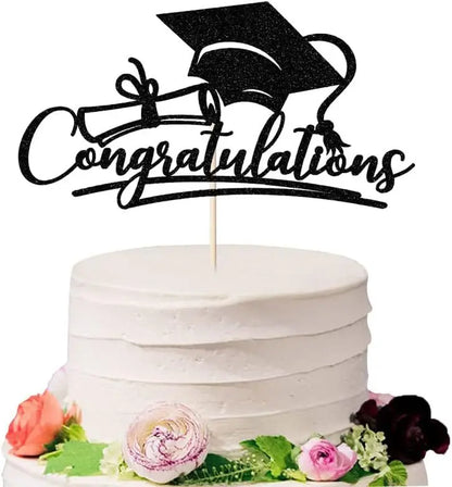 Bachelor Cap Congrasts Grad Cake Toppers Congratulation Class of 2025 Graduate Party Cake Decoration Supplies