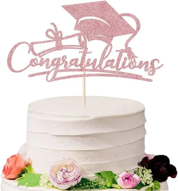 Bachelor Cap Congrasts Grad Cake Toppers Congratulation Class of 2025 Graduate Party Cake Decoration Supplies