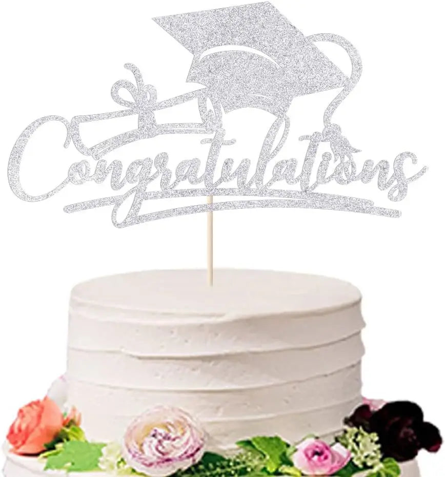 Bachelor Cap Congrasts Grad Cake Toppers Congratulation Class of 2025 Graduate Party Cake Decoration Supplies