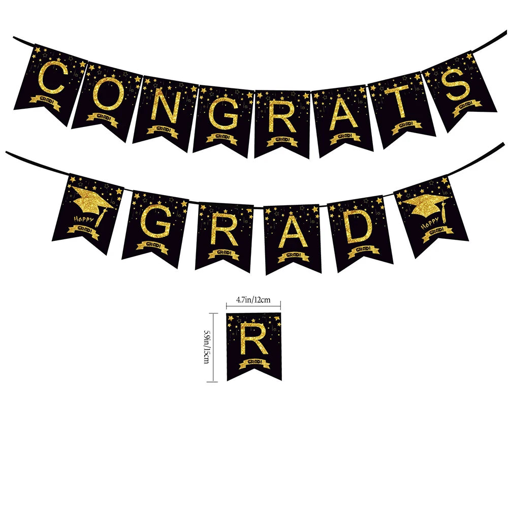 Congrats 2025 Graduation Party Dinnerware Set Paper Plates cups Napkin Congrats Grad Party plates cups Tablecloth Decor supplies