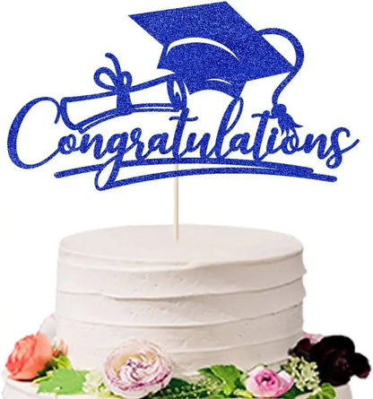 Bachelor Cap Congrasts Grad Cake Toppers Congratulation Class of 2025 Graduate Party Cake Decoration Supplies